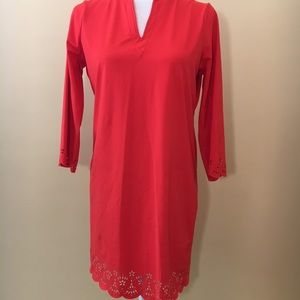 Lands End cute red dress.